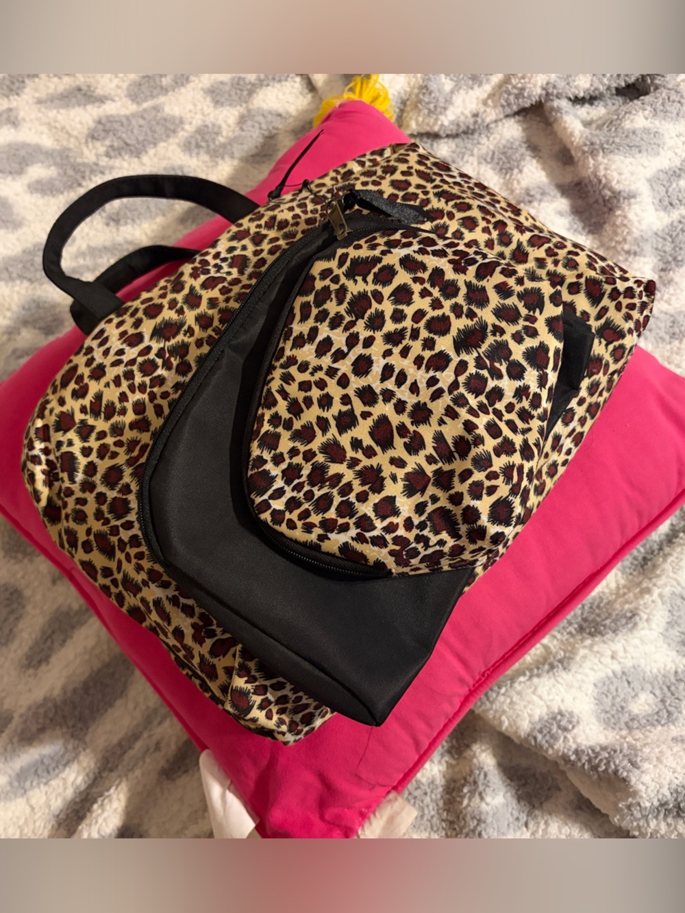 Leopard Print Travelpack - Black Accents